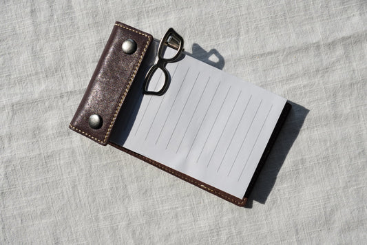 Vegetable-Tanned Leather Refillable Notepad