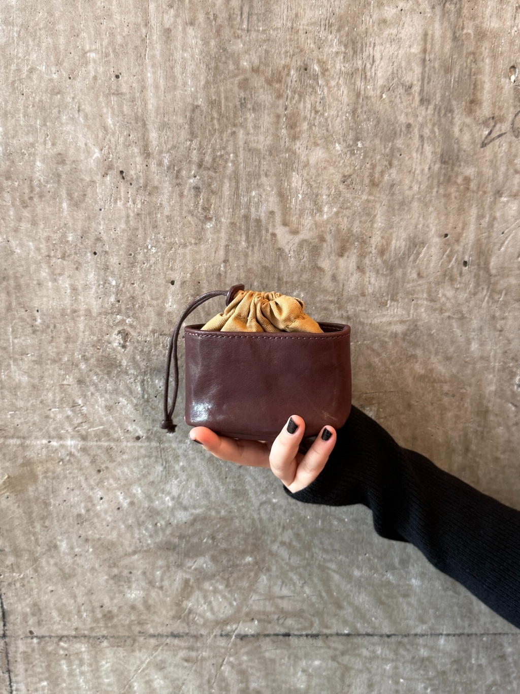 Small Leather Drawstring Pouch | Jewelry & Everyday Essentials