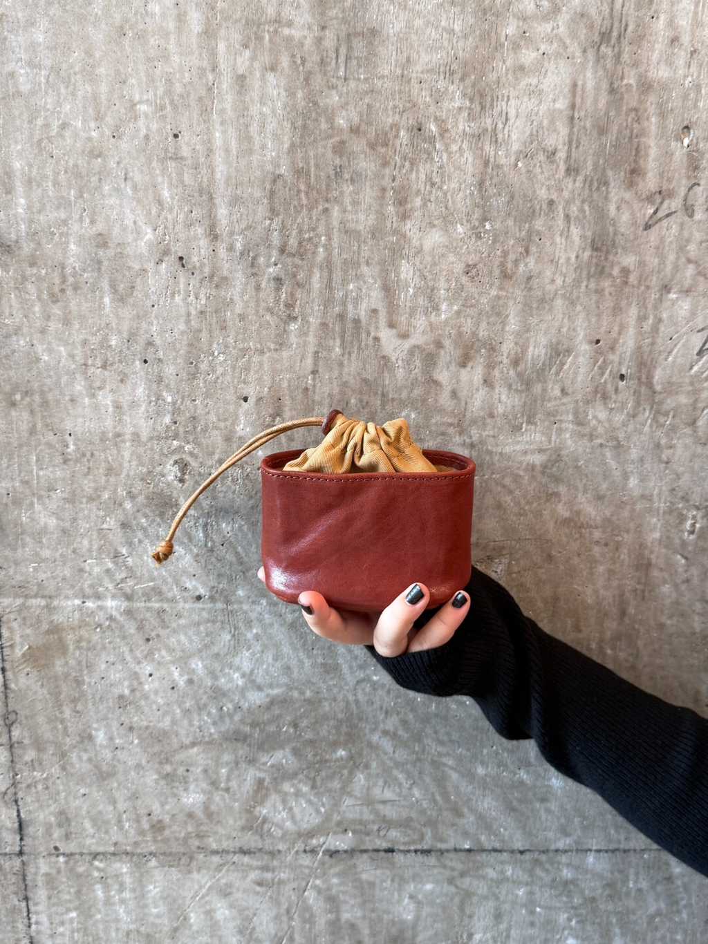 Small Leather Drawstring Pouch | Jewelry & Everyday Essentials