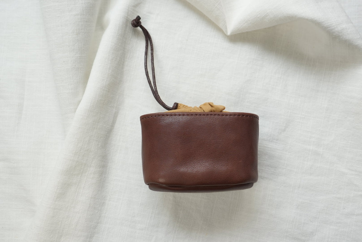 Small Leather Drawstring Pouch | Jewelry & Everyday Essentials