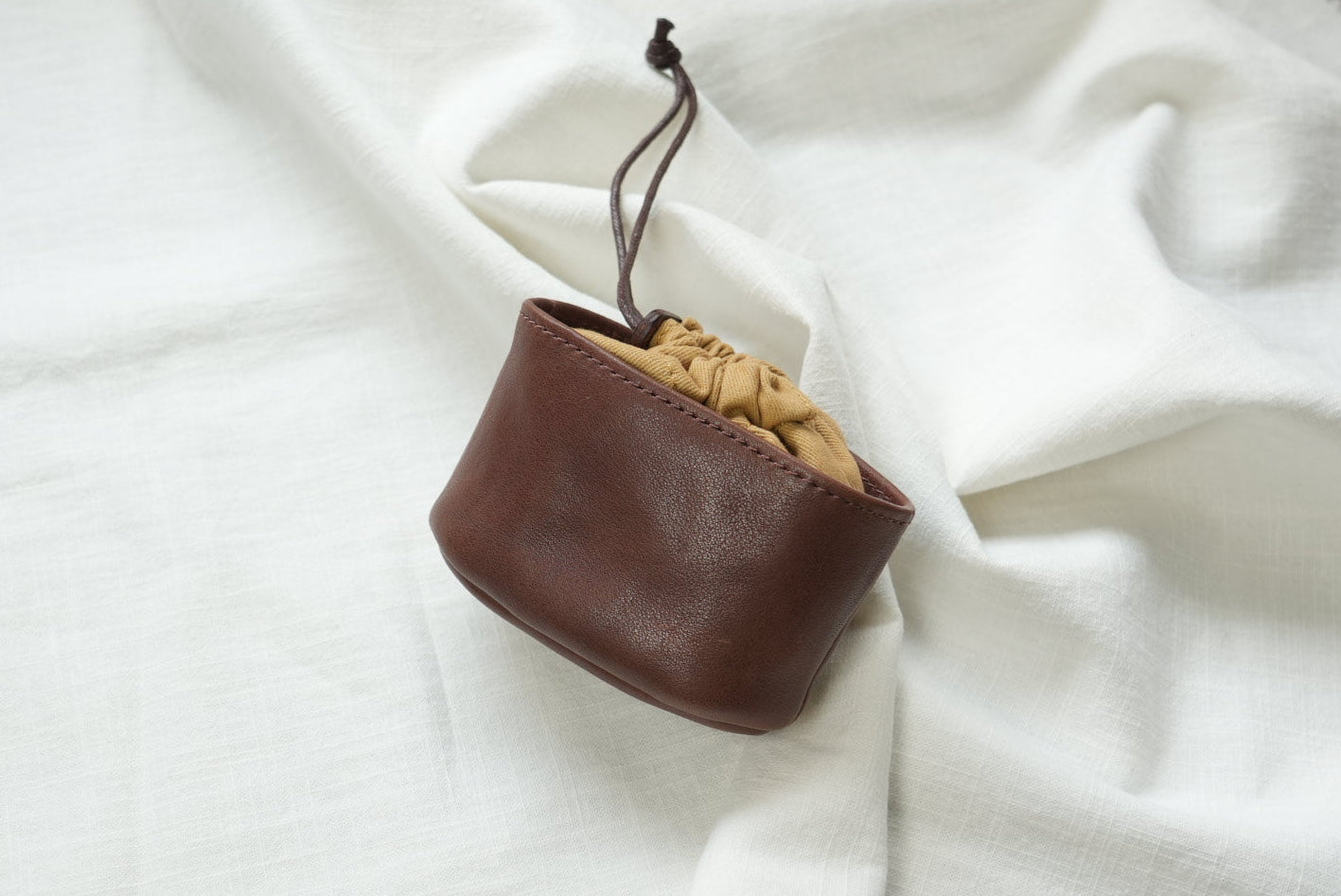 Small Leather Drawstring Pouch | Jewelry & Everyday Essentials 📦📦 (Pre-order)