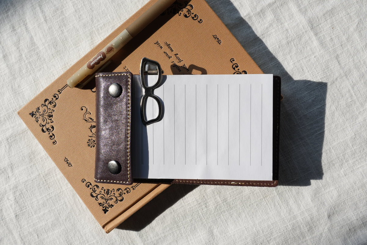 Vegetable-Tanned Leather Refillable Notepad