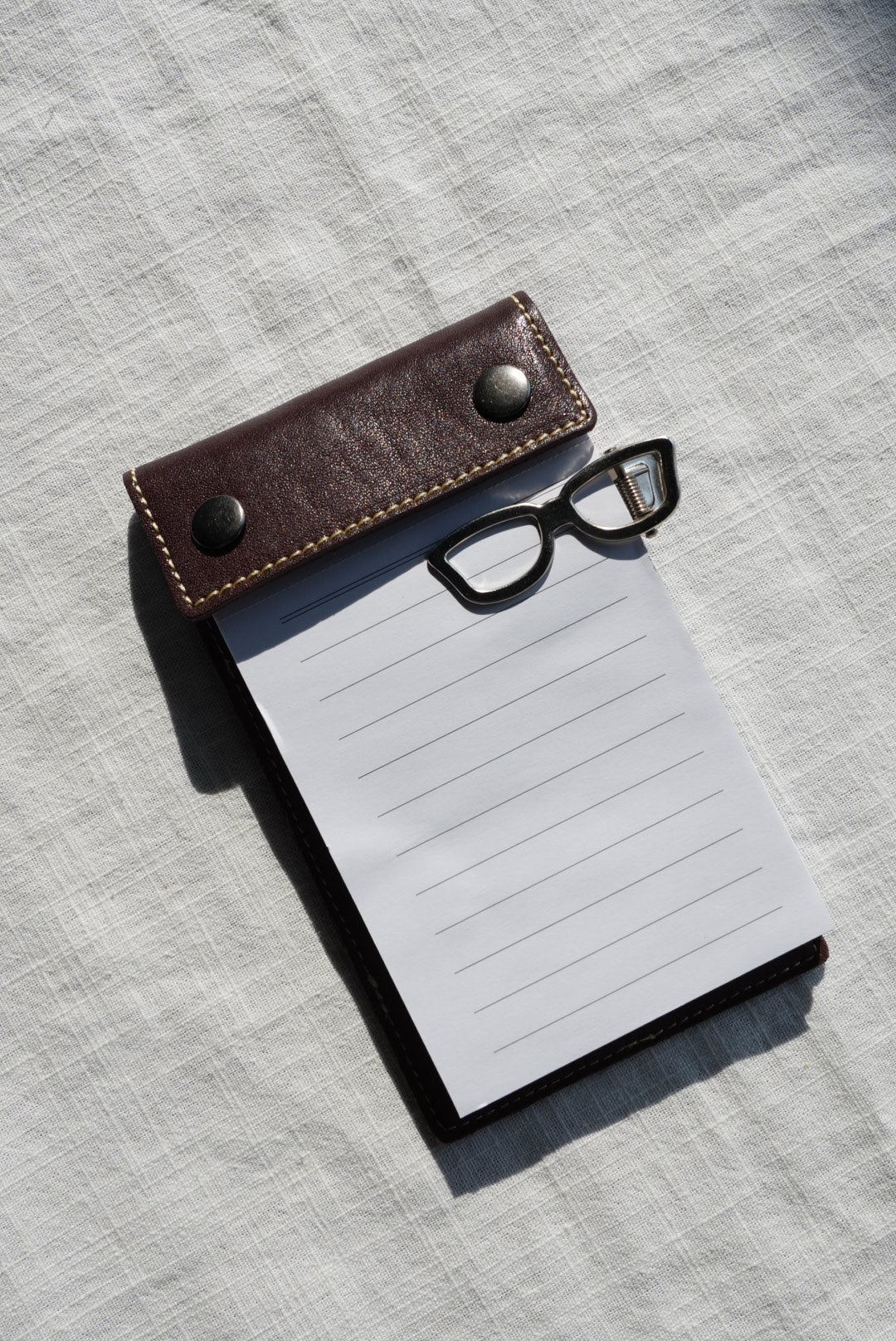 Vegetable-Tanned Leather Refillable Notepad