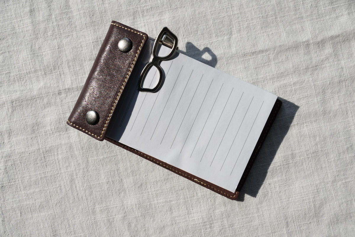 Vegetable-Tanned Leather Refillable Notepad
